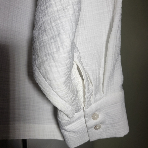 ❤️ 3 For $35 NEW Rachel Comey mock neck frame boxy top blouse shirt white 0 - Picture 7 of 12